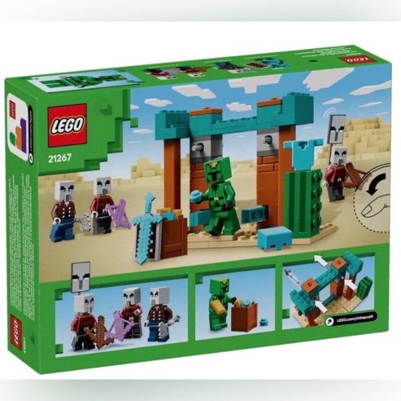 LEGO Minecraft Illager Desert Patrol Set - Green, Brown, and Orange - Picture 5 of 11